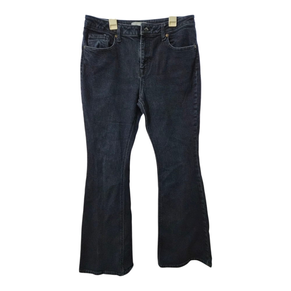 Antonio Melani Dark Wash Bootcut/flare Jeans Size 30 Stretch Denim‎ Mid Rise